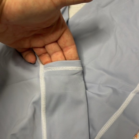 Light Blue Leggings with Double Pockets - Picture 3 of 4